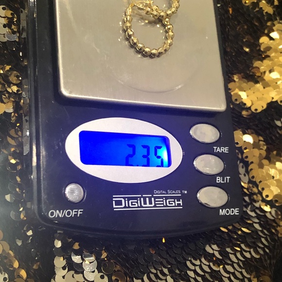 10k Real Solid Gold Hoop Earrings Chunky Hoop Earrings Diamond Cut Hoop Earrings - Picture 8 of 8